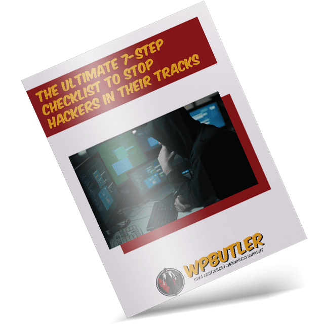 Image of an ebook about preventing a hacked wordpress site